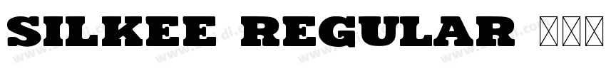 Silkee Regular 语言英文字体转换